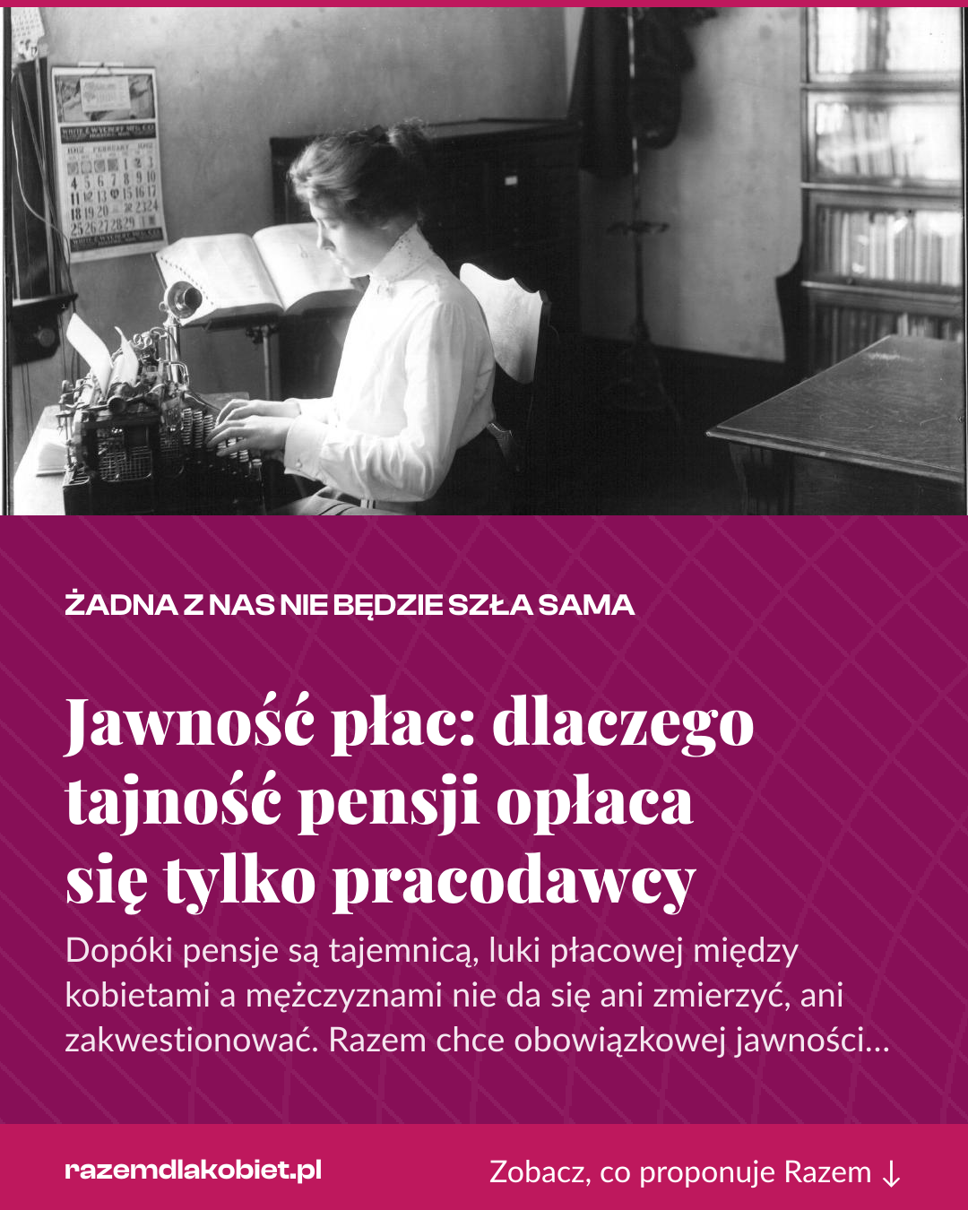 Grafika pionowa do udostępnienia: Jawność płac: dlaczego tajność pensji opłaca się tylko pracodawcy