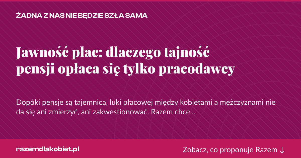 Karta social do udostępnienia: Jawność płac: dlaczego tajność pensji opłaca się tylko pracodawcy