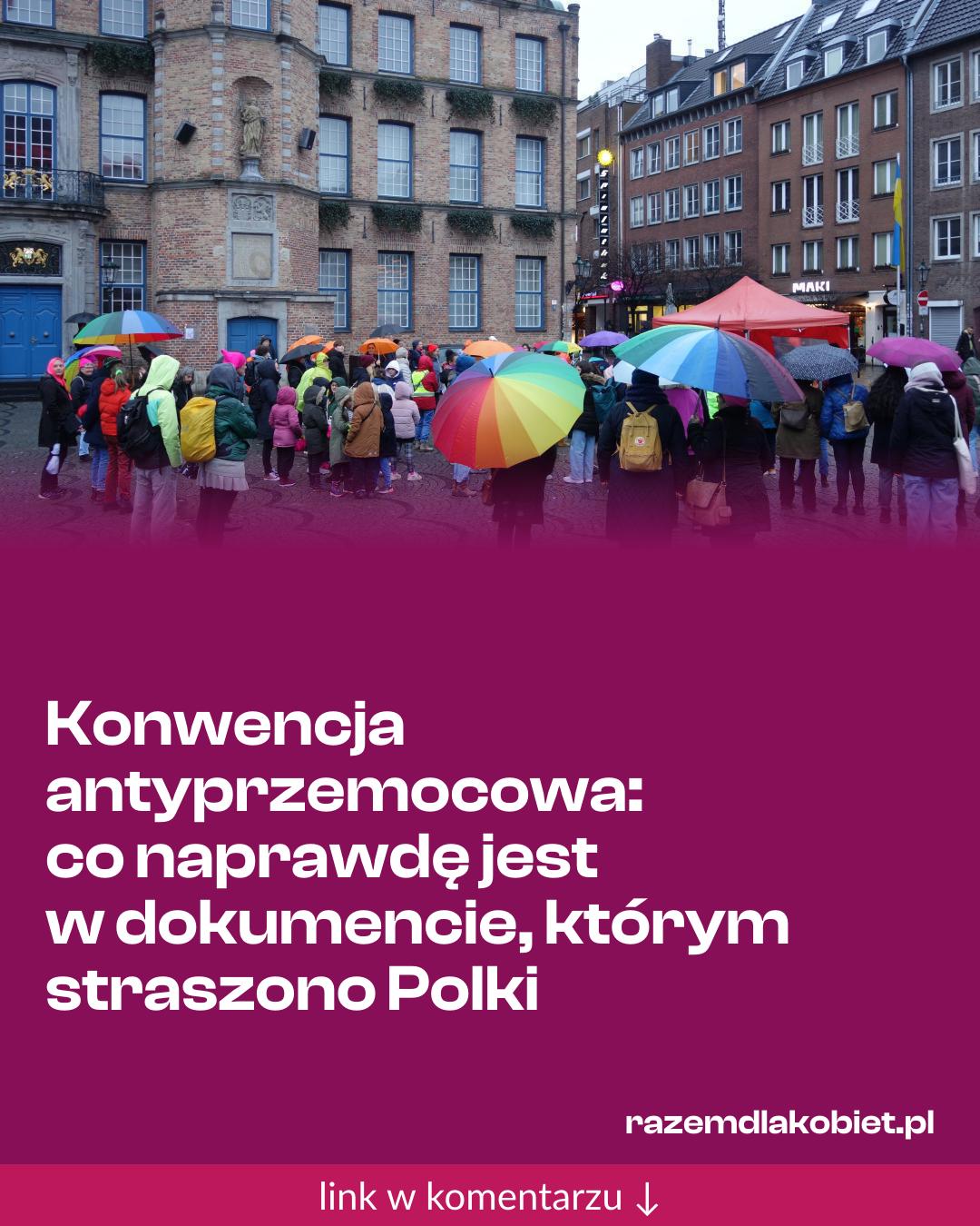Grafika do udostępnienia: Konwencja antyprzemocowa: co naprawdę jest w dokumencie, którym straszono Polki